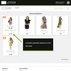 Qticker - Quantité indiquée dans la liste de produits