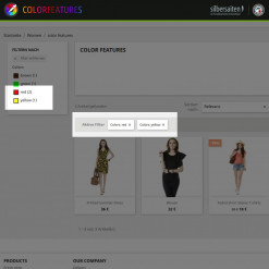 Color Features - Properties - expanded by colors module Prestashop Module