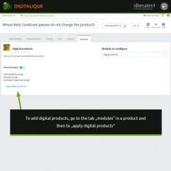 Modulo Digitalique - amministrazione di prodotti virtuali Prestashop Modulo
