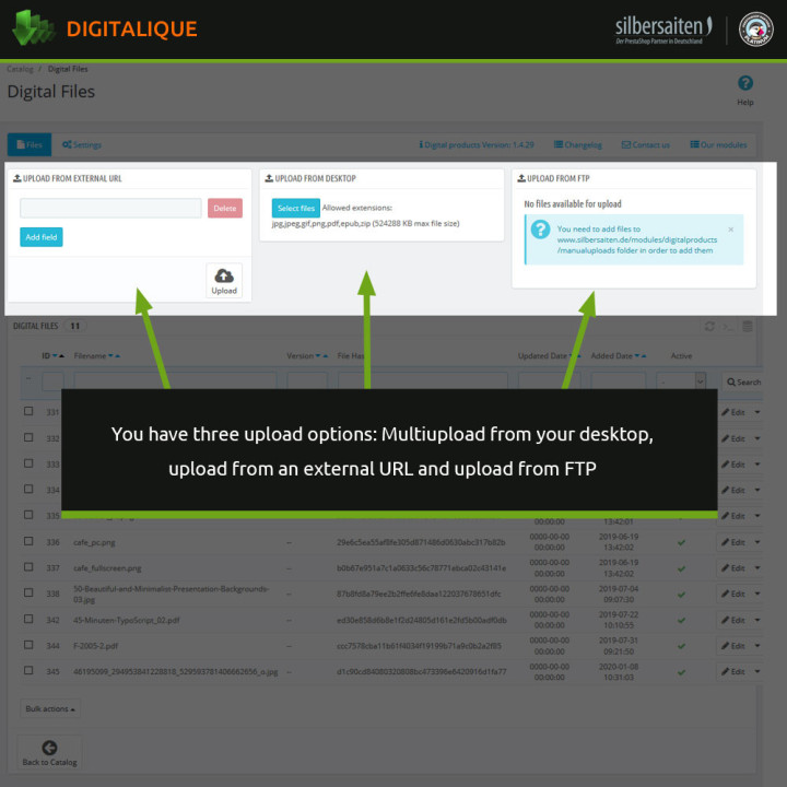 Silbersaiten - Digitalique for Downloadable Products