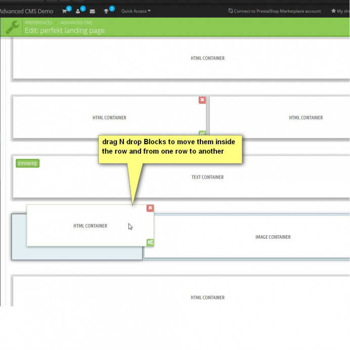 Design Pack Two AdvancedCMS + Formmaker Prestashop Module