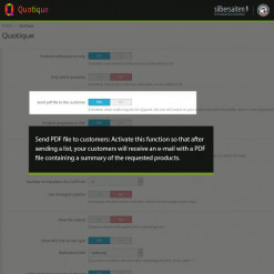 Quotique - Créer des demandes d'offre Prestashop Module