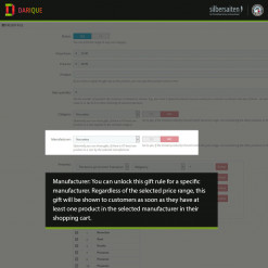 Darique - gift products in your cart Prestashop Module