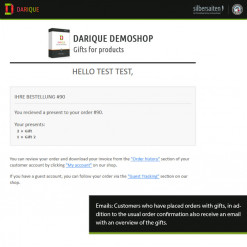 Darique - omaggi per ogni ordine nel carrello Prestashop Modulo