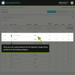 Depozyt artykułu (butelka, skrzynka itp.) Prestashop Moduł