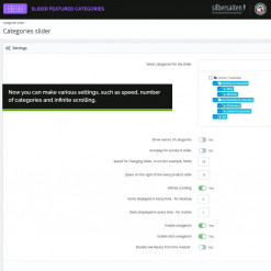 Slider Featured Categories Prestashop Módulo