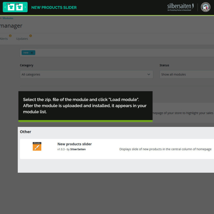 New Products Slider  Prestashop Module