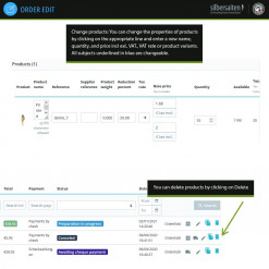 Order Edit – Modify Existing Order