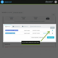 Order Edit – Modify Existing Order