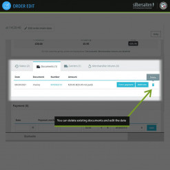 Order Edit - Edit, clone and delete orders