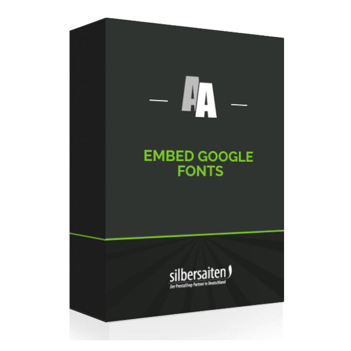 Embed Google Fonts Prestashop Módulo