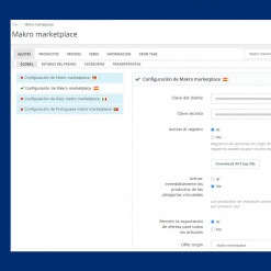 MAKRO Online Marketplace Connector Prestashop Módulo