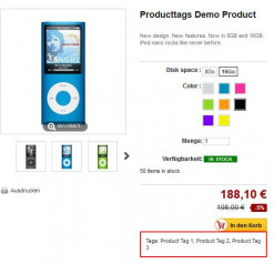 Product Tags Prestashop Modul